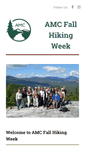 Mobile Screenshot of fallhikingweek.org