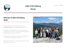 Tablet Screenshot of fallhikingweek.org